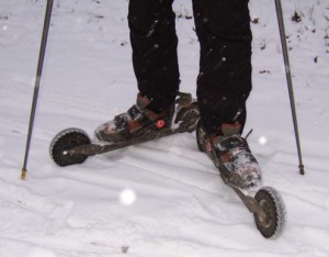 Cross-Skating auf Schnee