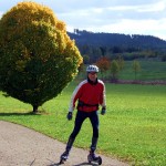 Cross-Skating im Herbst