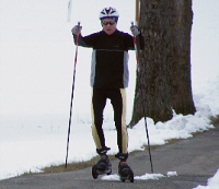 Cross-Skating im Winter