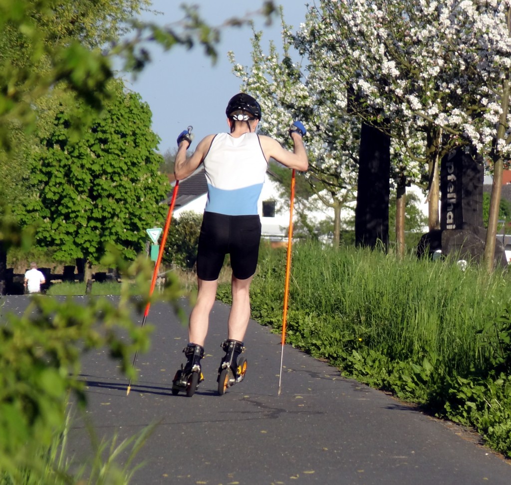 Cross-Skating bergauf